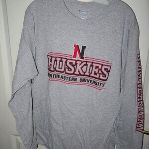 Champion Northeastern University Long Sleeve T-Shirt Large L